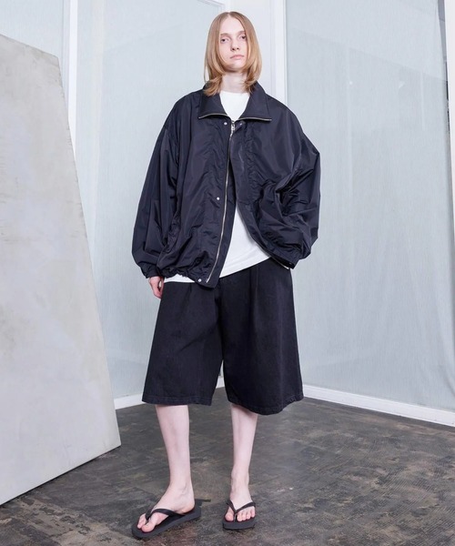 VOAAOV(ヴォアーブ)の「【VOAAOV】BLACK DENIM Wide Short Pants(デニムパンツ・メンズ・ブラック/グレー・0/1/2)」の3枚目の写真