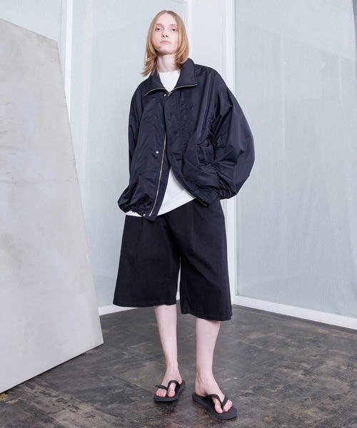 VOAAOV(ヴォアーブ)の「【VOAAOV】BLACK DENIM Wide Short Pants(デニムパンツ・メンズ・ブラック/グレー・0/1/2)」の4枚目の写真