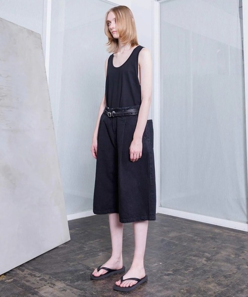 VOAAOV(ヴォアーブ)の「【VOAAOV】BLACK DENIM Wide Short Pants(デニムパンツ・メンズ・ブラック/グレー・0/1/2)」の7枚目の写真