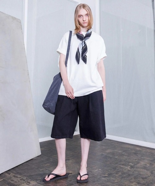 VOAAOV(ヴォアーブ)の「【VOAAOV】BLACK DENIM Wide Short Pants(デニムパンツ・メンズ・ブラック/グレー・0/1/2)」の5枚目の写真