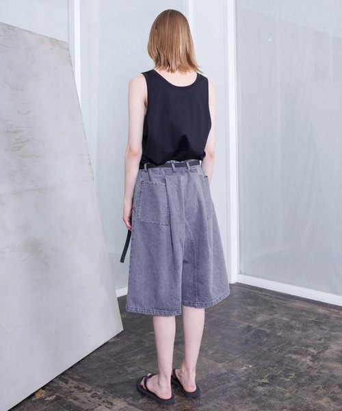 VOAAOV(ヴォアーブ)の「【VOAAOV】BLACK DENIM Wide Short Pants(デニムパンツ・メンズ・ブラック/グレー・0/1/2)」の10枚目の写真
