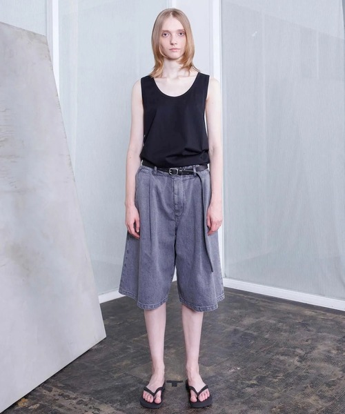 VOAAOV(ヴォアーブ)の「【VOAAOV】BLACK DENIM Wide Short Pants(デニムパンツ・メンズ・ブラック/グレー・0/1/2)」の11枚目の写真