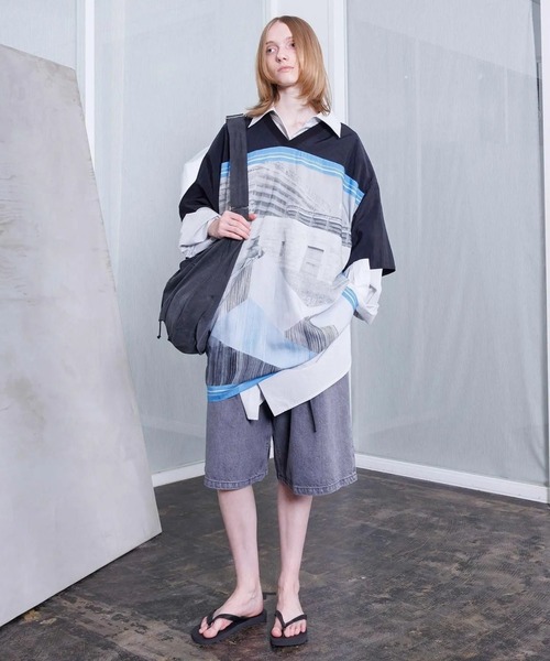 VOAAOV(ヴォアーブ)の「【VOAAOV】BLACK DENIM Wide Short Pants(デニムパンツ・メンズ・ブラック/グレー・0/1/2)」の12枚目の写真