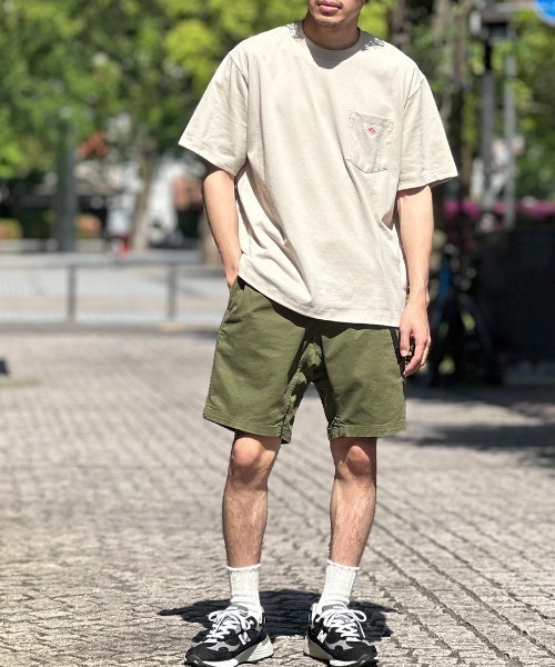 DANTON（ダントン）の「[DANTON/ダントン] ワンポイントロゴ ポケットTシャツ（Tシャツ/カットソー・レディース・アイボリー/ブラック/グレイッシュベージュ/チャコールグレー/ホワイト/ネイビー・S/M/L/XL/XXL）」の14枚目の写真