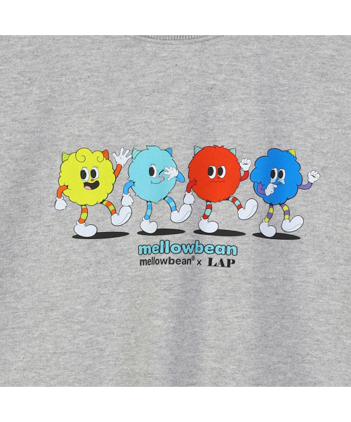 LAP（ラップ）の「[メロウビーンコラボ] ウォーキングマンツーマンTシャツ AS7GT240（スウェット・レディース・チャコールグレー・FREE）」の5枚目の写真