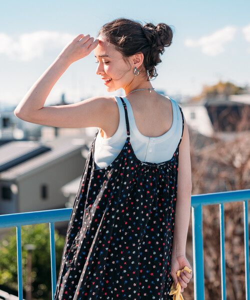 FREAK'S STORE（フリークスストア）の「ワッフル 2WAY ヘンリーネック タンクトップ（タンクトップ・レディース・ブラック/チャコール/ブラウン/ナチュラル/オフホワイト・ﾌﾘ-）」の2枚目の写真