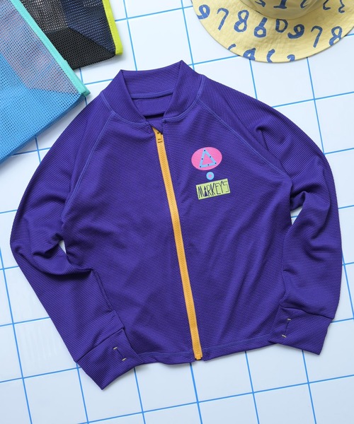 MARKEY'S(マーキーズ)の「【水着/UVカット】boy's ZIPラッシュガード(ラッシュガード・キッズ・グリーン/ブルー・80/90/100/110/120/130/140)」の5枚目の写真