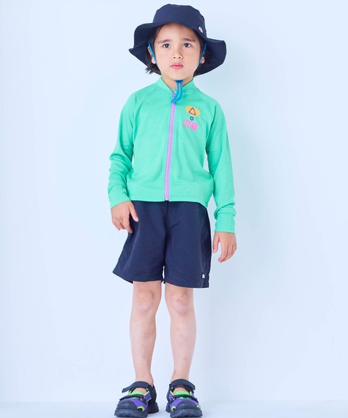 MARKEY'S(マーキーズ)の「【水着/UVカット】boy's ZIPラッシュガード(ラッシュガード・キッズ・グリーン/ブルー・80/90/100/110/120/130/140)」の17枚目の写真