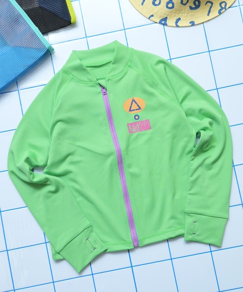 MARKEY'S(マーキーズ)の「【水着/UVカット】boy's ZIPラッシュガード(ラッシュガード・キッズ・グリーン/ブルー・80/90/100/110/120/130/140)」の15枚目の写真