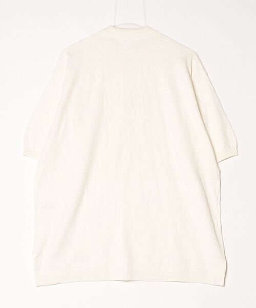 A BATHING APE（アベイシングエイプ）の「SOLID CAMO JACQUARD RELAXED FIT POLO SHIRT（ポロシャツ・メンズ・ブラック/アイボリー・X-LARGE/MEDIUM/SMALL/XX-LARGE/LARGE）」の9枚目の写真