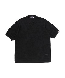 A BATHING APE | SOLID CAMO JACQUARD RELAXED FIT POLO SHIRT(ポロシャツ)