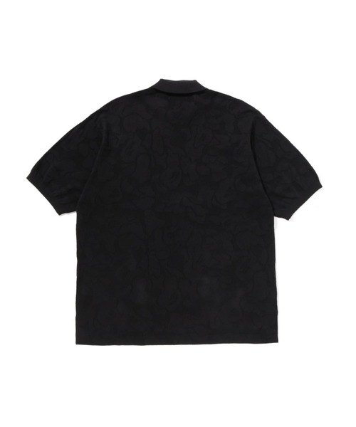 SOLID CAMO JACQUARD RELAXED FIT POLO SHIRT（ポロシャツ）｜A