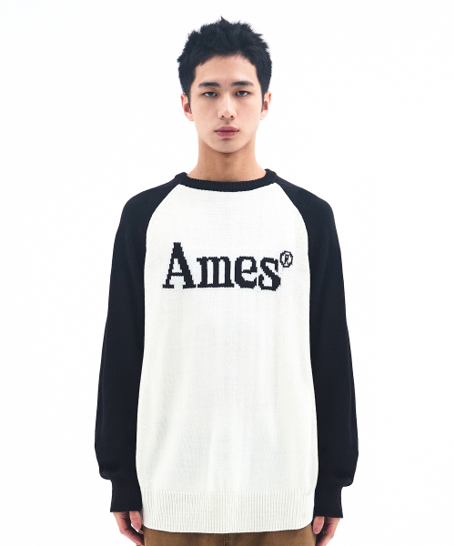 AMESWORLDWIDE(アメスワールドワイド)の「BASIC RAGLAN PULLOVER KNIT IVORY(ニット/セーター・メンズ・その他・MEDIUM/LARGE/SMALL)」の3枚目の写真