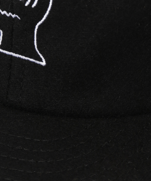 WISM(ウィズム)の「BRAIN DEAD / ブレインデッド FLANNEL LOGOHEAD 6 PANEL HAT(キャップ・メンズ・ブラック/ボルドー・FREE)」の5枚目の写真