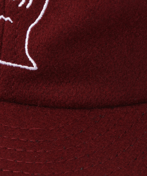 WISM(ウィズム)の「BRAIN DEAD / ブレインデッド FLANNEL LOGOHEAD 6 PANEL HAT(キャップ・メンズ・ブラック/ボルドー・FREE)」の6枚目の写真
