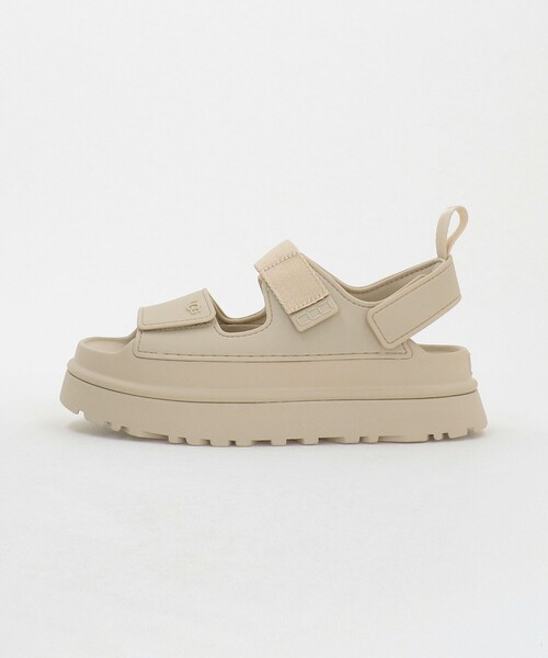 UGG(アグ)の「<UGG> W GOLDENGLOW(サンダル・レディース・ナチュラル/ブラック・23cm/24cm/25cm/22cm)」の1枚目の写真