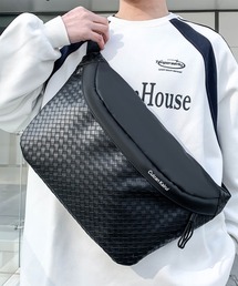 WESTBOY | 立体パネルデザイン テッククロス ボディスリングバッグ WO26S6BG03(ショルダーバッグ)