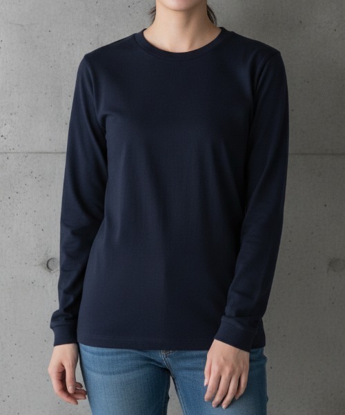 LIFEMAX(ライフマックス)の「【LIFEMAX/ライフマックス】5.6オンスハイグレードロングスリーブTシャツ(カラー)/クルーネック 長袖 5カラー(Tシャツ/カットソー・メンズ・ブラック/バーガンディー/グリーン系その他/アッシュ/ネイビー・X-SMALL/SMALL/MEDIUM/LARGE/X-LARGE)」の1枚目の写真