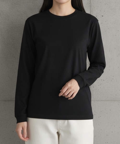 LIFEMAX(ライフマックス)の「【LIFEMAX/ライフマックス】5.6オンスハイグレードロングスリーブTシャツ(カラー)/クルーネック 長袖 5カラー(Tシャツ/カットソー・メンズ・ブラック/バーガンディー/グリーン系その他/アッシュ/ネイビー・X-SMALL/SMALL/MEDIUM/LARGE/X-LARGE)」の2枚目の写真