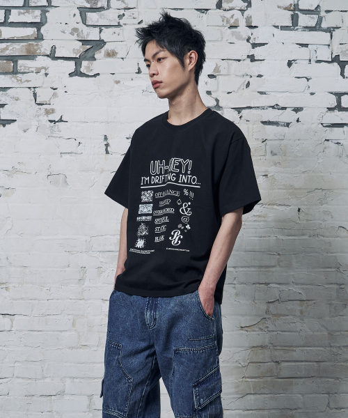 PEID(ペイド)の「PDユヘイ 半袖Tシャツ ブラック(Tシャツ/カットソー・レディース・ブラック・2/3/4/5/6/1)」の2枚目の写真