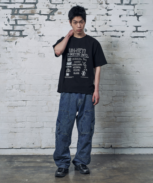 PEID(ペイド)の「PDユヘイ 半袖Tシャツ ブラック(Tシャツ/カットソー・レディース・ブラック・2/3/4/5/6/1)」の3枚目の写真