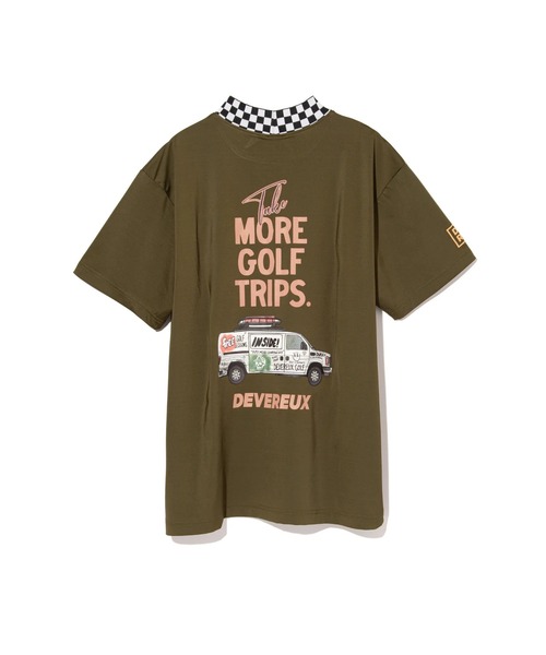 DEVEREUX GOLF(デヴァローゴルフ)の「More Tripチェッカーリブモック(Tシャツ/カットソー・メンズ・ブラック/オレンジ/ホワイト/カーキ・SMALL/MEDIUM/LARGE)」の15枚目の写真