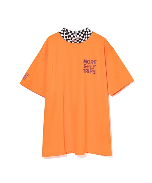 DEVEREUX GOLF(デヴァローゴルフ)の「More Tripチェッカーリブモック(Tシャツ/カットソー・メンズ・ブラック/オレンジ/ホワイト/カーキ・SMALL/MEDIUM/LARGE)」の19枚目の写真