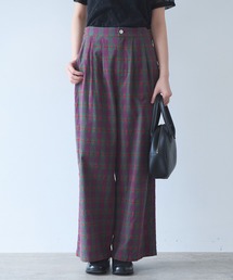 hana×タータンcheck パンツ