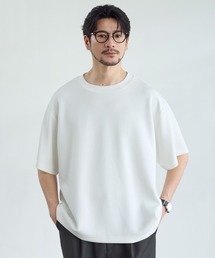 SPU（スプ）の「【セットアップ対応】 防シワ・抗ピリング・ウォッシャブル・接触冷感 機能性ハイポンチ半袖Tシャツ（Tシャツ/カットソー）」