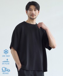 SPU（スプ）の「【セットアップ対応】 防シワ・接触冷感・抗ピリング・ウォッシャブル　機能性ハイポンチ半袖Tシャツ（Tシャツ/カットソー）」