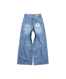 999HUMANITY（999ヒューマニティ）の「ビッグポケットバギーデニムパンツ（ライトブルー）（デニムパンツ）」