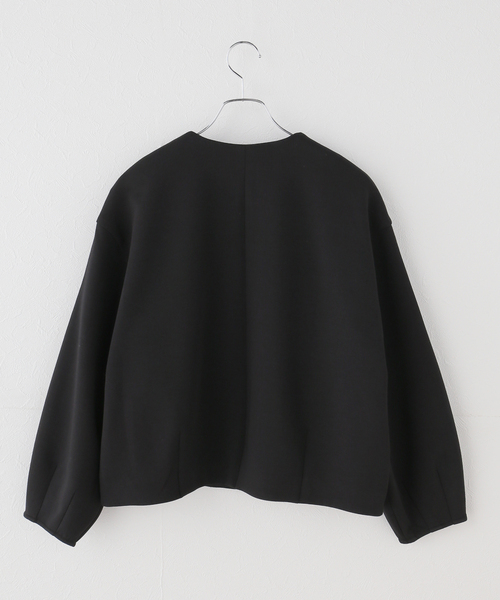 JOURNAL STANDARD relume(ジャーナルスタンダード レリューム)の「ノーカラーコクーンブルゾン(ブルゾン・レディース・アイボリー/ブラック・FREE)」の22枚目の写真