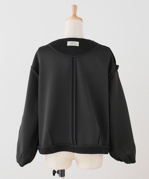 JOURNAL STANDARD relume(ジャーナルスタンダード レリューム)の「ノーカラーコクーンブルゾン(ブルゾン・レディース・アイボリー/ブラック・FREE)」の18枚目の写真