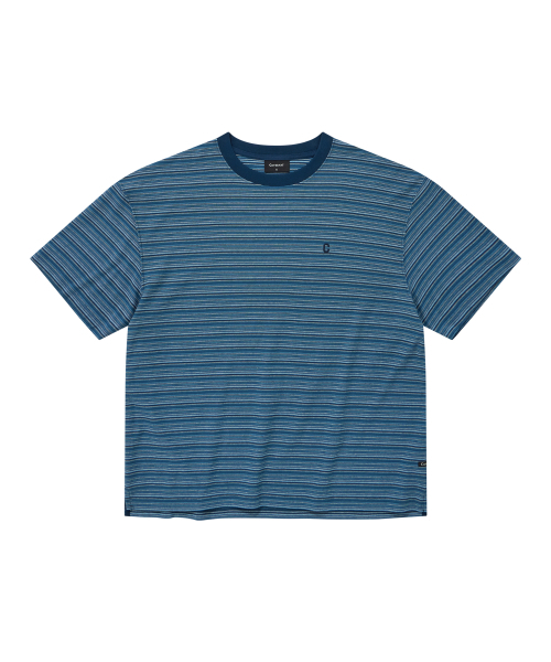 COVERNAT(カバーナット)の「マルチストライプTシャツブルー(Tシャツ/カットソー・レディース・その他・X-SMALL/SMALL/MEDIUM/LARGE/X-LARGE/XX-LARGE)」の1枚目の写真