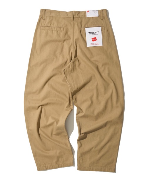 HANES（ヘインズ）の「【HANES/ヘインズ】WIDE FIT CHINO PANTS / ワイドフィット チノパンツ（チノパンツ・メンズ・ベージュ/ブラック/カーキ・SMALL/MEDIUM/LARGE/X-LARGE）」の5枚目の写真