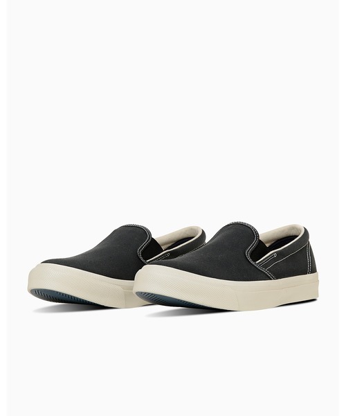 CONVERSE(コンバース)の「【直営店限定】SKIDGRIP AGED SLIP-ON / スキッドグリップ エイジド スリップオン(スリッポン・メンズ・ブラック・5/10.5/9.5/8.5/9/8/4/3.5/4.5/5.5/7.5/7)」の3枚目の写真