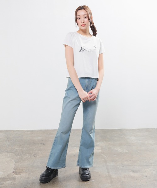 colza(コルザ)の「【UVカット】こだわり綿コンパクトT(Tシャツ/カットソー・レディース・ホワイト/スミクロ/ベージュ/ダークオレンジ・L/M/S)」の7枚目の写真