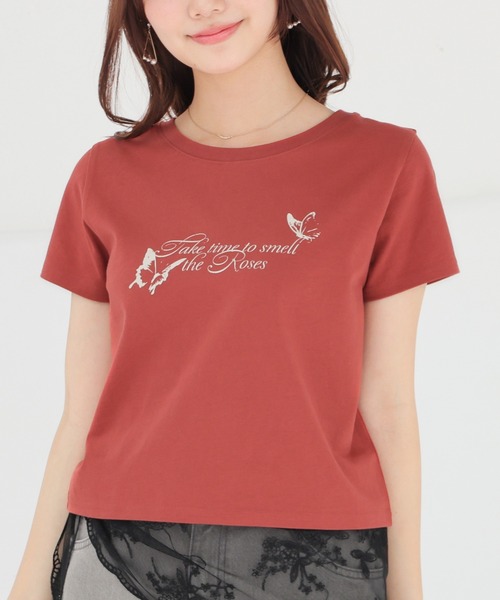 colza(コルザ)の「【UVカット】こだわり綿コンパクトT(Tシャツ/カットソー・レディース・ホワイト/スミクロ/ベージュ/ダークオレンジ・L/M/S)」の13枚目の写真