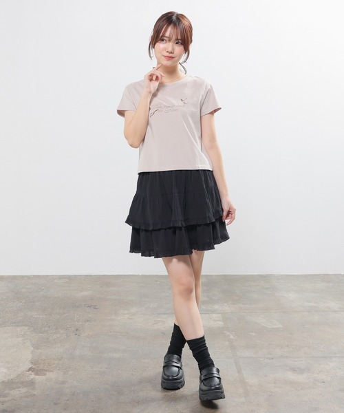 colza(コルザ)の「【UVカット】こだわり綿コンパクトT(Tシャツ/カットソー・レディース・ホワイト/スミクロ/ベージュ/ダークオレンジ・L/M/S)」の14枚目の写真