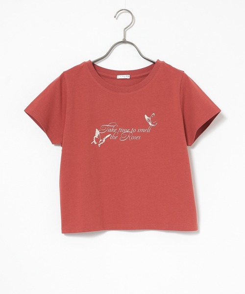 colza(コルザ)の「【UVカット】こだわり綿コンパクトT(Tシャツ/カットソー・レディース・ホワイト/スミクロ/ベージュ/ダークオレンジ・L/M/S)」の20枚目の写真