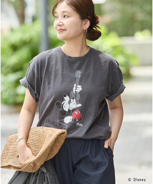 JOURNAL STANDARD(ジャーナルスタンダード)の「MICKEY /JS ROCK Tシャツ(Tシャツ/カットソー・レディース・ホワイト/ブラック系その他・FREE)」の4枚目の写真
