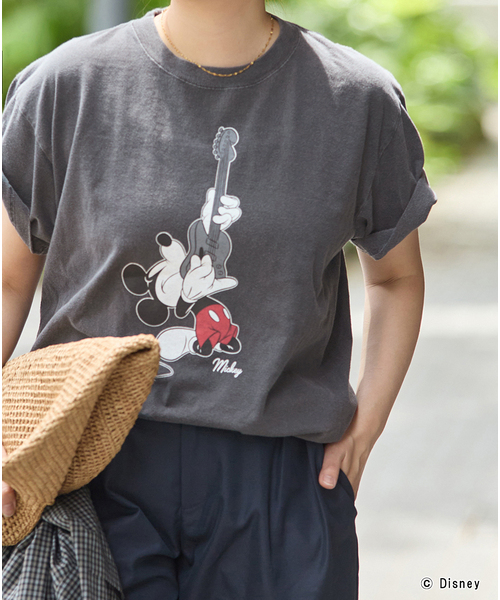 JOURNAL STANDARD(ジャーナルスタンダード)の「MICKEY /JS ROCK Tシャツ(Tシャツ/カットソー・レディース・ホワイト/ブラック系その他・FREE)」の5枚目の写真