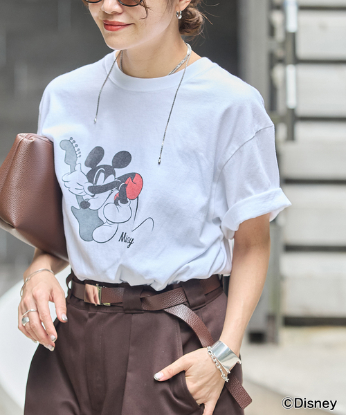 JOURNAL STANDARD(ジャーナルスタンダード)の「MICKEY /JS ROCK Tシャツ(Tシャツ/カットソー・レディース・ホワイト/ブラック系その他・FREE)」の10枚目の写真