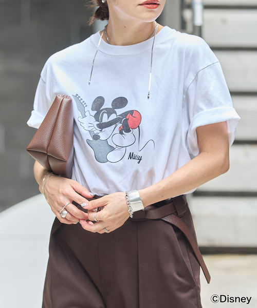 JOURNAL STANDARD(ジャーナルスタンダード)の「MICKEY /JS ROCK Tシャツ(Tシャツ/カットソー・レディース・ホワイト/ブラック系その他・FREE)」の11枚目の写真