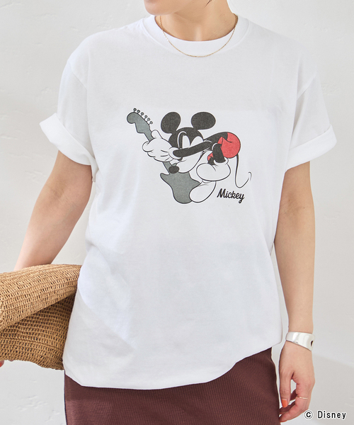 JOURNAL STANDARD(ジャーナルスタンダード)の「MICKEY /JS ROCK Tシャツ(Tシャツ/カットソー・レディース・ホワイト/ブラック系その他・FREE)」の15枚目の写真