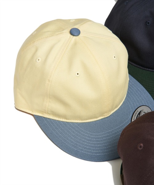 FLEXFIT(フレックスフィット)の「【FLEXFIT】Retro Style Cap Two Tone(キャップ・メンズ・ネイビー/ブラウン/ライトイエロー/ブルー/ブラック/ワイン・フリー)」の5枚目の写真