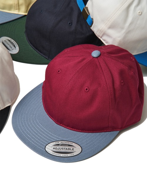 FLEXFIT(フレックスフィット)の「【FLEXFIT】Retro Style Cap Two Tone(キャップ・メンズ・ネイビー/ブラウン/ライトイエロー/ブルー/ブラック/ワイン・フリー)」の6枚目の写真