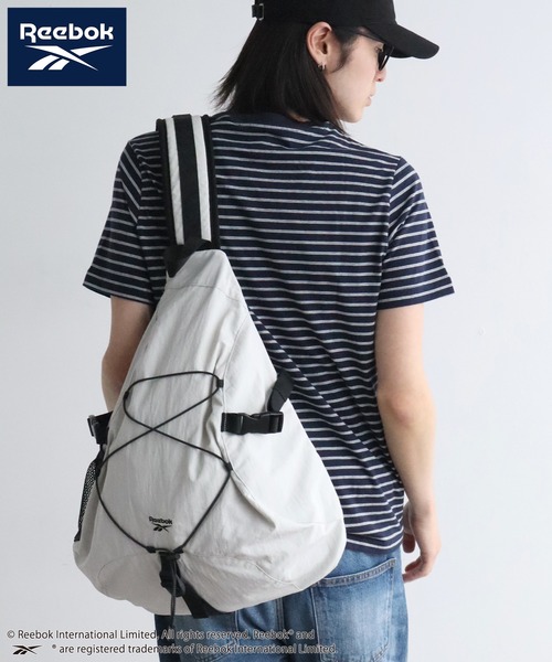 Reebok(リーボック)の「【Reebok/リーボック】ナイロン スリング ワンショルダーバッグ(ボディバッグ/ウエストポーチ・メンズ・ブラック/チャコールグレー/グレイッシュベージュ・FREE)」の13枚目の写真