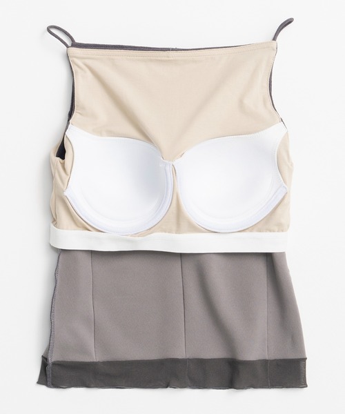 PRANK PROJECT(プランクプロジェクト)の「【2026Summer Pre-Order】シアーヘムカップインキャミ / Sheer Hem Cup-In Cami(キャミソール・レディース・チャコールグレー/ブラック/アイボリー・FREE)」の22枚目の写真