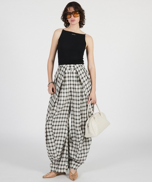 PRANK PROJECT(プランクプロジェクト)の「【2026Summer Pre-Order】シアーヘムカップインキャミ / Sheer Hem Cup-In Cami(キャミソール・レディース・チャコールグレー/ブラック/アイボリー・FREE)」の5枚目の写真